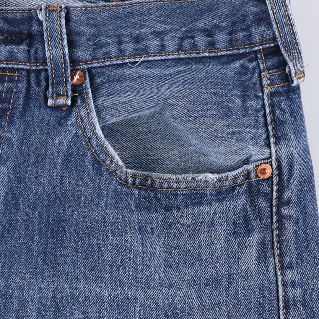 Levi's 501 straight denim pants for men, size W32 cotton blue type Vintage Second Hand