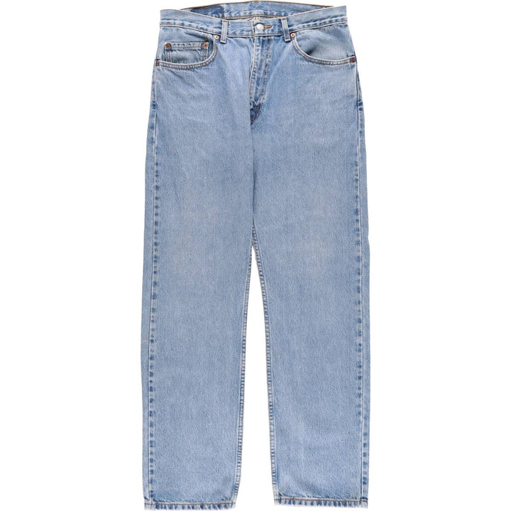 00'S Levi's 505 REGULAR FIT tapered denim pants for men, size w33 cotton blue type Vintage Second Hand