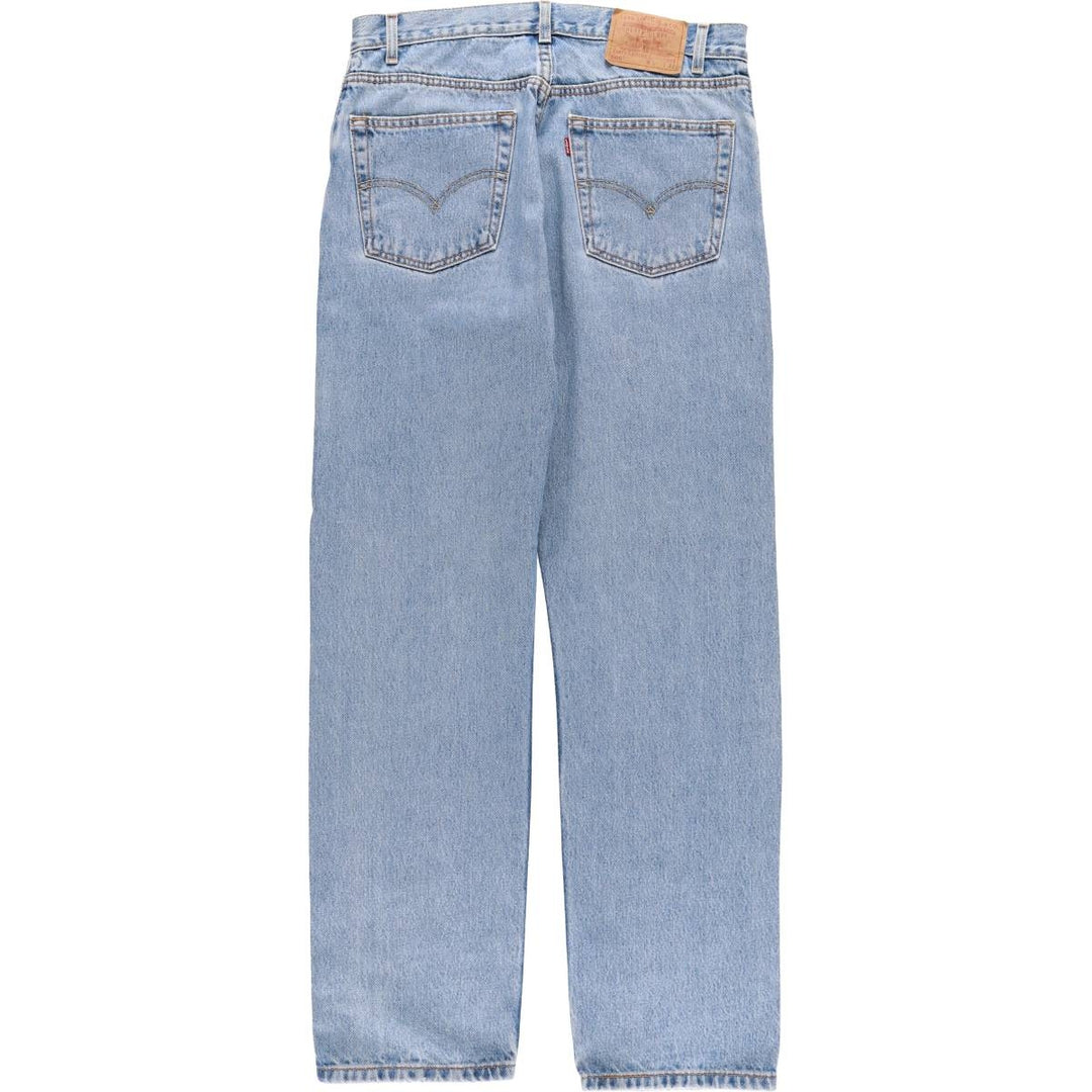 00'S Levi's 505 REGULAR FIT tapered denim pants for men, size w33 cotton blue type Vintage Second Hand