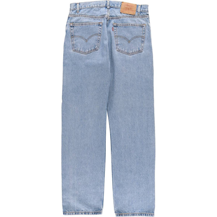 00'S Levi's 505 REGULAR FIT tapered denim pants for men, size w33 cotton blue type Vintage Second Hand