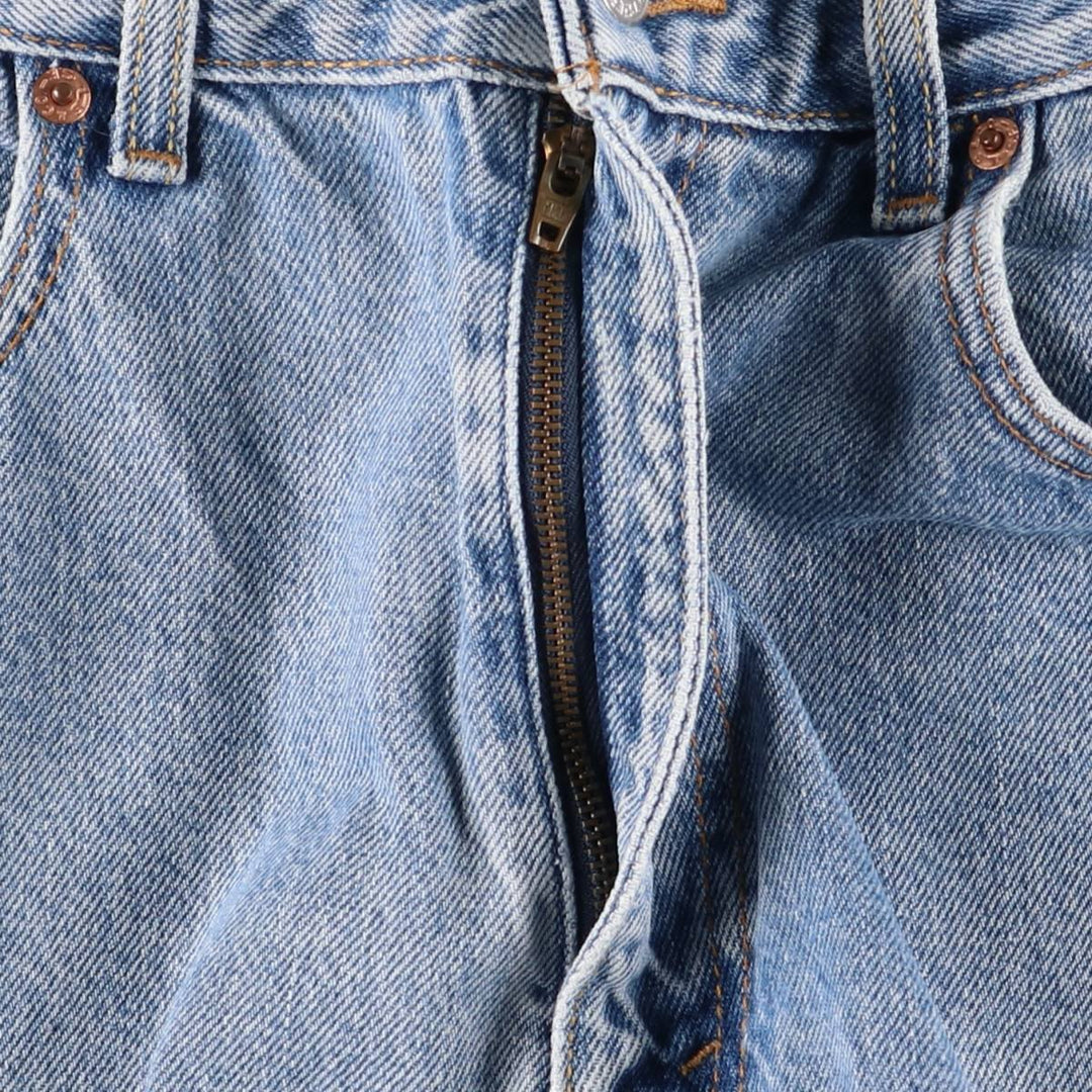00'S Levi's 505 REGULAR FIT tapered denim pants for men, size w33 cotton blue type Vintage Second Hand