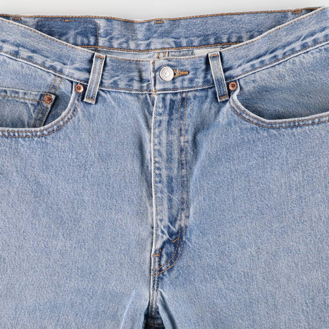 00'S Levi's 505 REGULAR FIT tapered denim pants for men, size w33 cotton blue type Vintage Second Hand