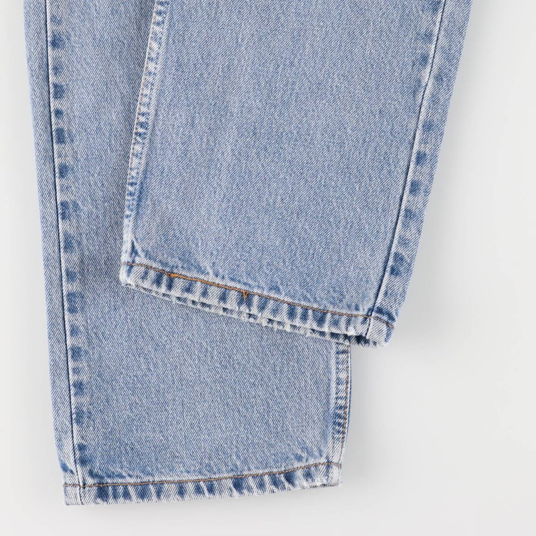 00'S Levi's 505 REGULAR FIT tapered denim pants for men, size w33 cotton blue type Vintage Second Hand