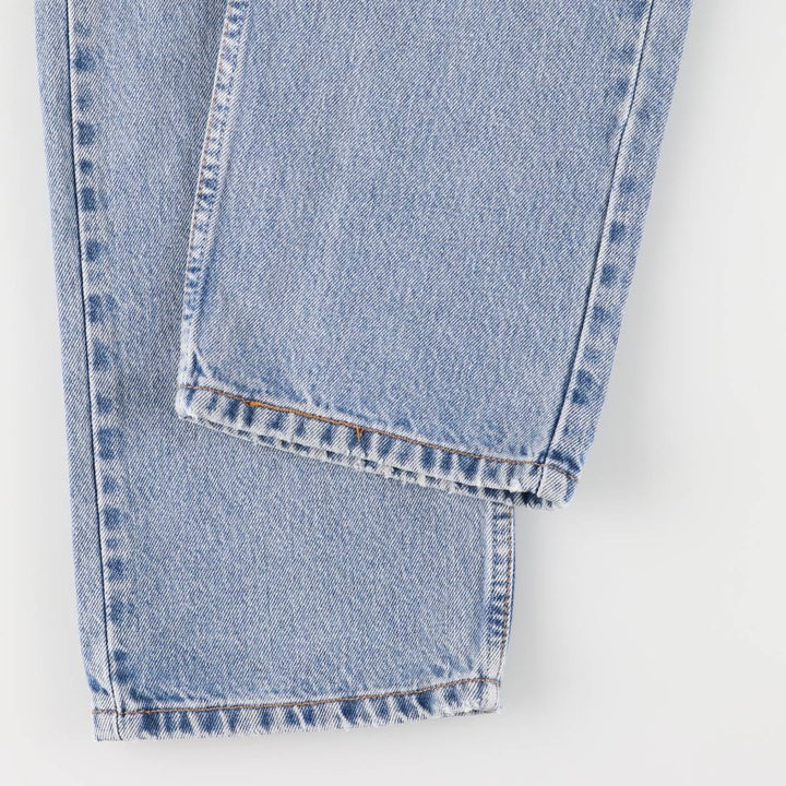 00'S Levi's 505 REGULAR FIT tapered denim pants for men, size w33 cotton blue type Vintage Second Hand
