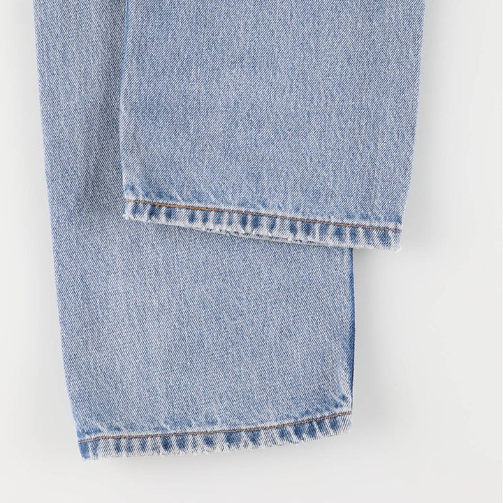 00'S Levi's 505 REGULAR FIT tapered denim pants for men, size w33 cotton blue type Vintage Second Hand