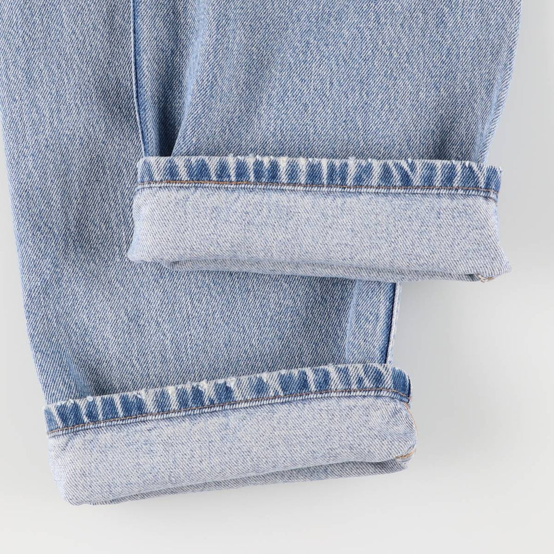 00'S Levi's 505 REGULAR FIT tapered denim pants for men, size w33 cotton blue type Vintage Second Hand