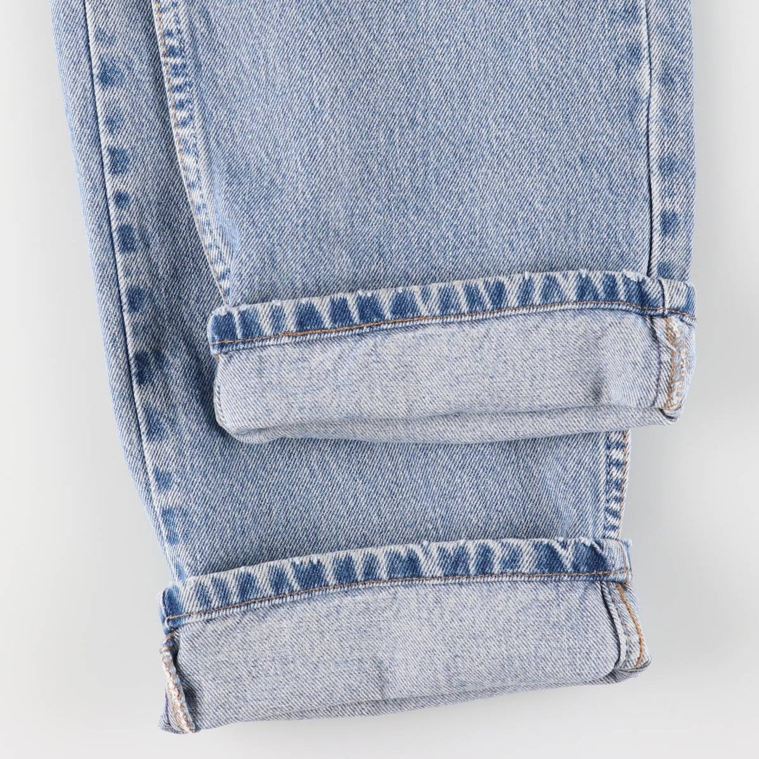 00'S Levi's 505 REGULAR FIT tapered denim pants for men, size w33 cotton blue type Vintage Second Hand