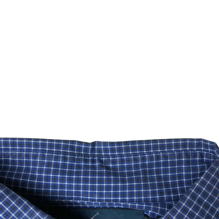 Ralph Lauren Classic Fit Short Sleeve Button Down Check Shirt Men's Size L cotton blue type Vintage Second Hand