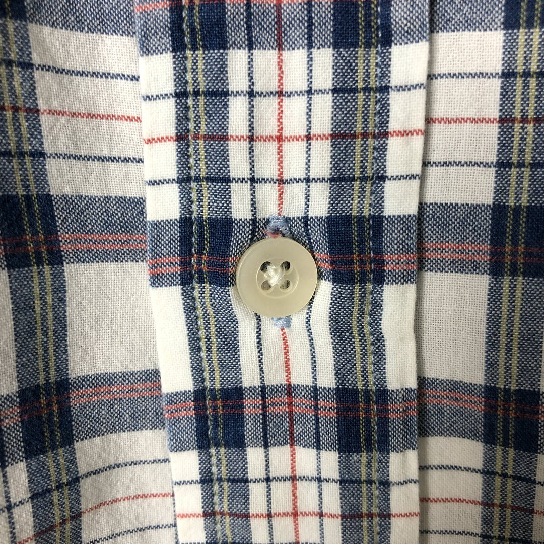 Ralph Lauren Heritage short-sleeved button-down check shirt, men's size XL cotton white type Vintage Second Hand