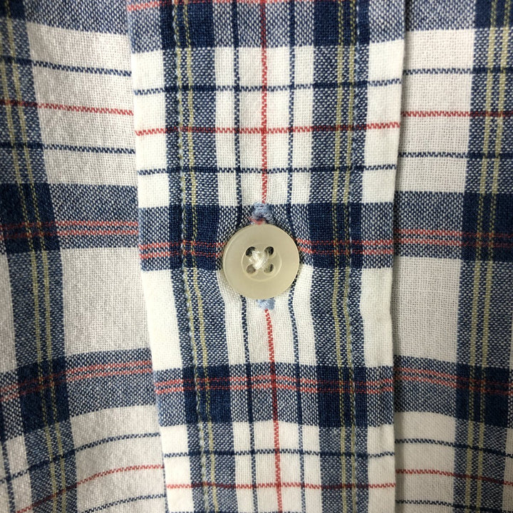 Ralph Lauren Heritage short-sleeved button-down check shirt, men's size XL cotton white type Vintage Second Hand