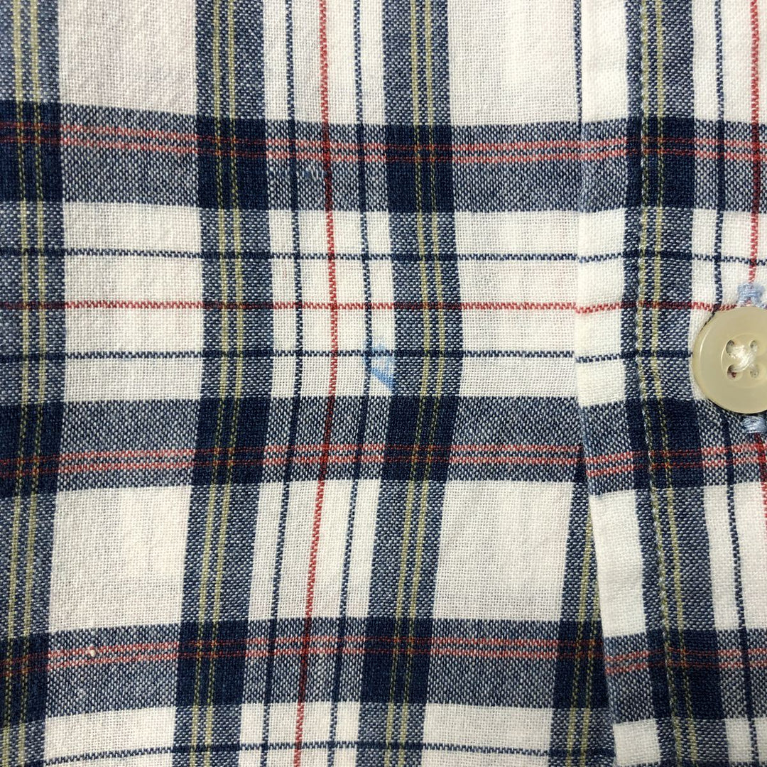 Ralph Lauren Heritage short-sleeved button-down check shirt, men's size XL cotton white type Vintage Second Hand