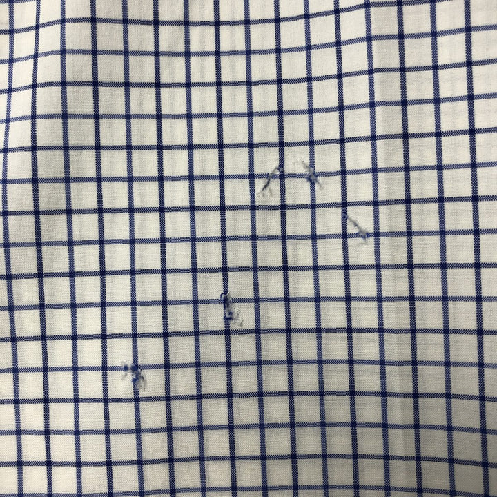 Ralph Lauren Classic Fit short sleeve button down check shirt, men's size L cotton white type Vintage Second Hand