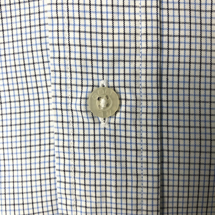 Ralph Lauren RALPH LAUREN GOLF TILDEN short sleeve button down check shirt men's size L cotton white type Vintage Second Hand