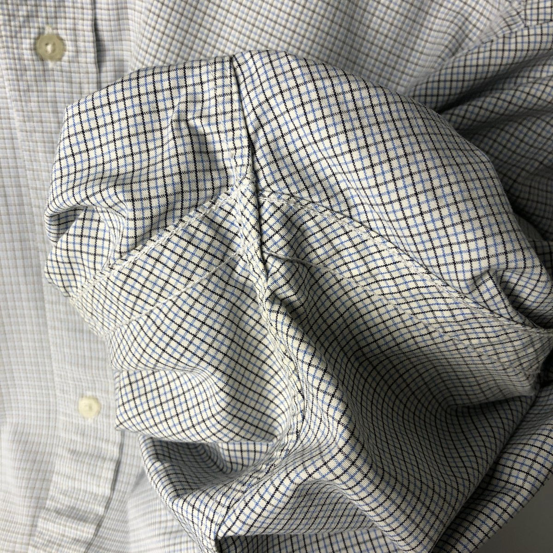 Ralph Lauren RALPH LAUREN GOLF TILDEN short sleeve button down check shirt men's size L cotton white type Vintage Second Hand