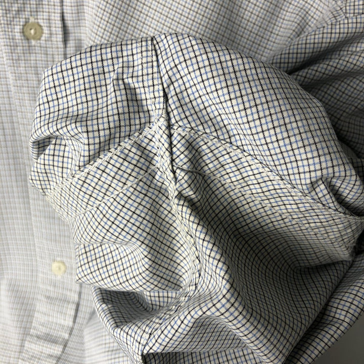 Ralph Lauren RALPH LAUREN GOLF TILDEN short sleeve button down check shirt men's size L cotton white type Vintage Second Hand