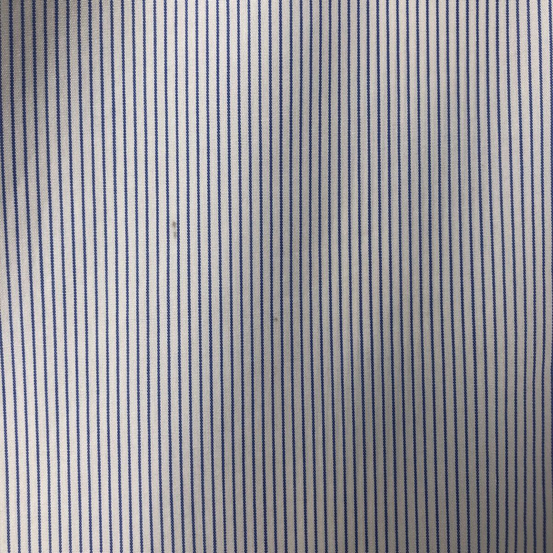 Brooks Brothers Est.1818 Short Sleeve Button-Down Striped Shirt, Men's Size L cotton blue type Vintage Second Hand