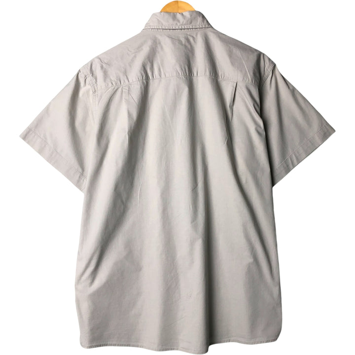Carhartt short sleeve work shirt, men's XL size cotton Beige type Vintage Second Hand