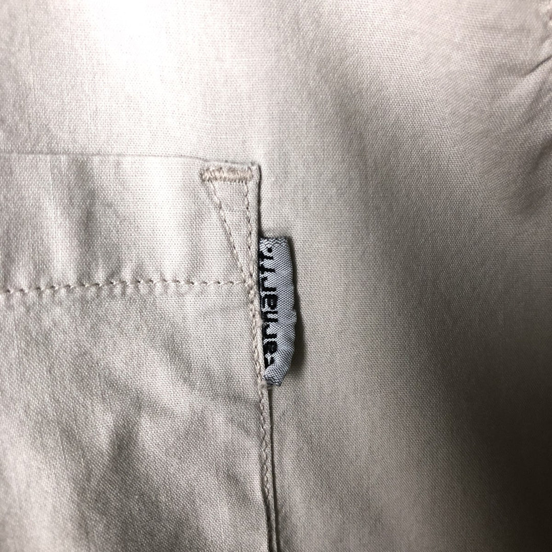 Carhartt short sleeve work shirt, men's XL size cotton Beige type Vintage Second Hand