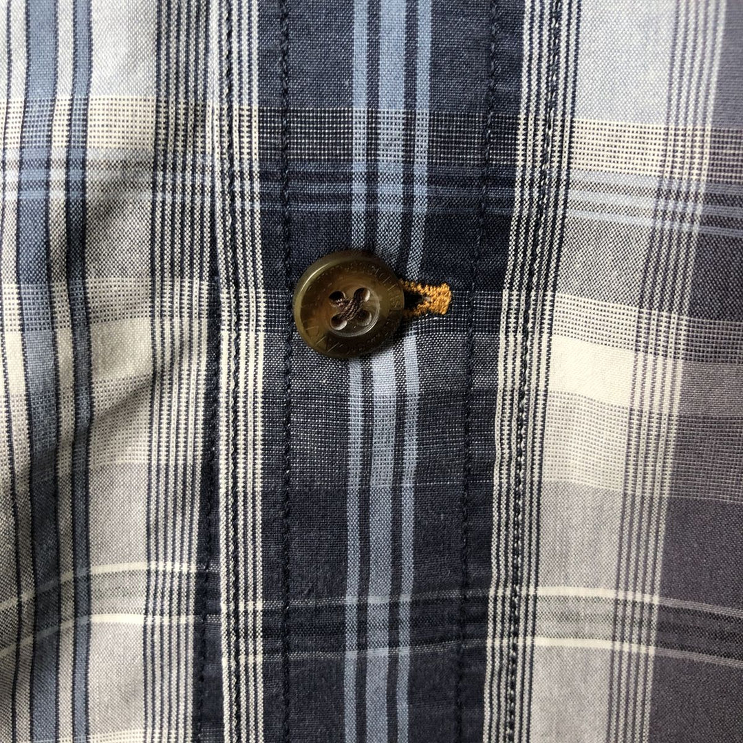 Carhartt RELAXED FIT Check Pattern Button-down Short Sleeve Work Shirt, Men's XL cotton gray type Vintage Second Hand