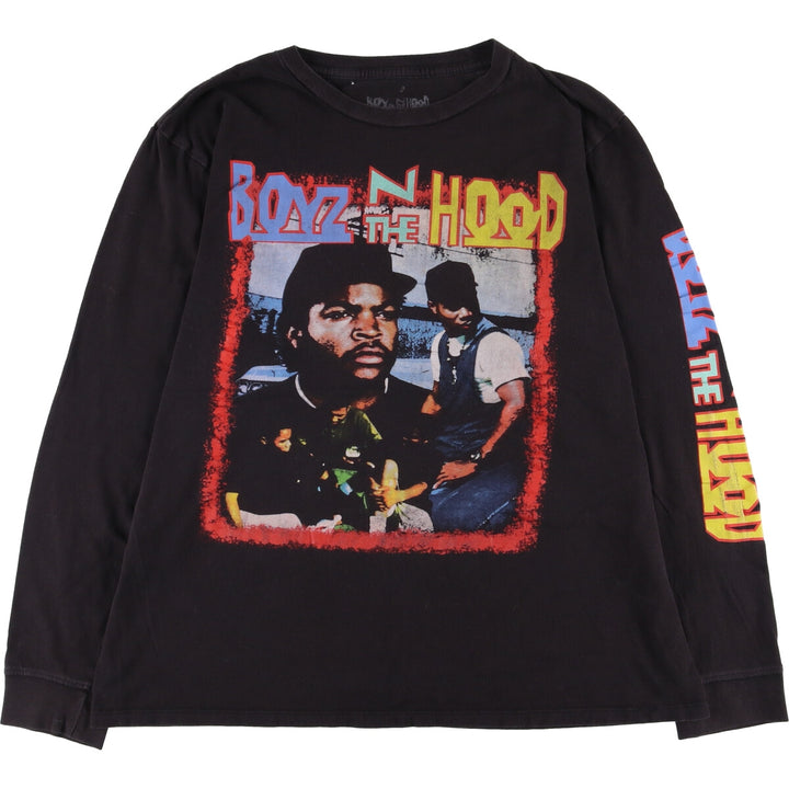BOYZ N THE HOOD Boyz n the Hood Movie Long Sleeve T-Shirt, Men's Size L cotton black type Vintage Second Hand