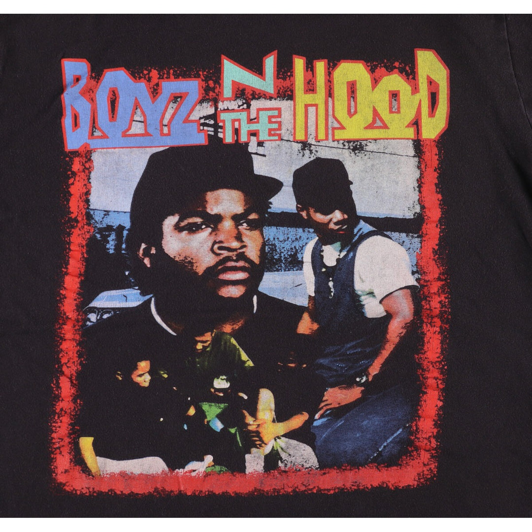 BOYZ N THE HOOD Boyz n the Hood Movie Long Sleeve T-Shirt, Men's Size L cotton black type Vintage Second Hand