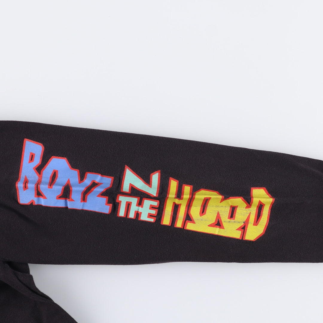 BOYZ N THE HOOD Boyz n the Hood Movie Long Sleeve T-Shirt, Men's Size L cotton black type Vintage Second Hand