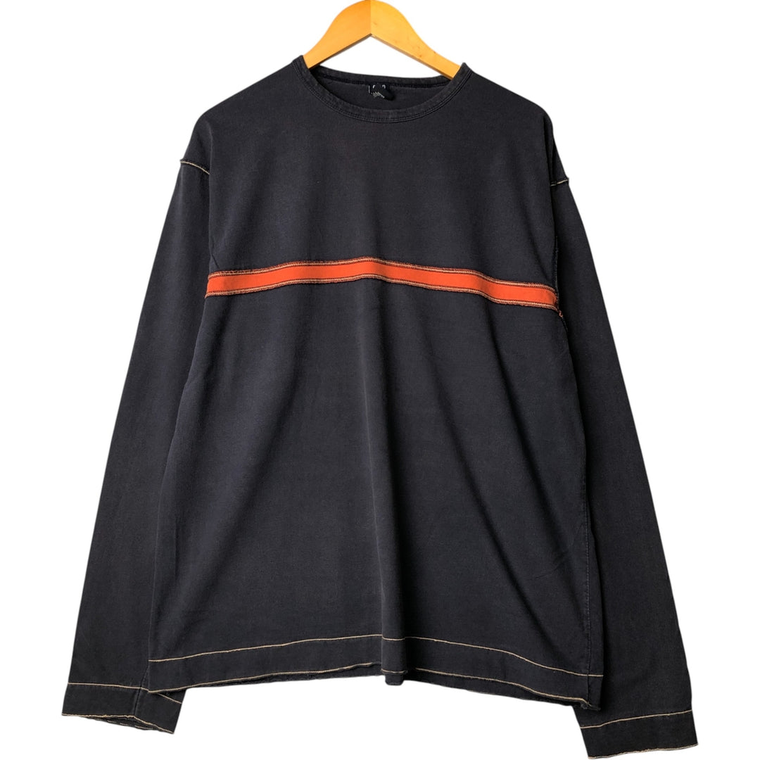 GAP Men's Long Sleeve T-Shirt, Size XXL cotton navy blue type Vintage Second Hand