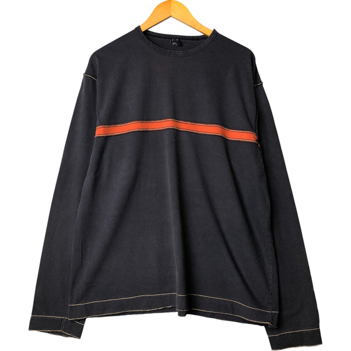 GAP Men's Long Sleeve T-Shirt, Size XXL cotton navy blue type Vintage Second Hand