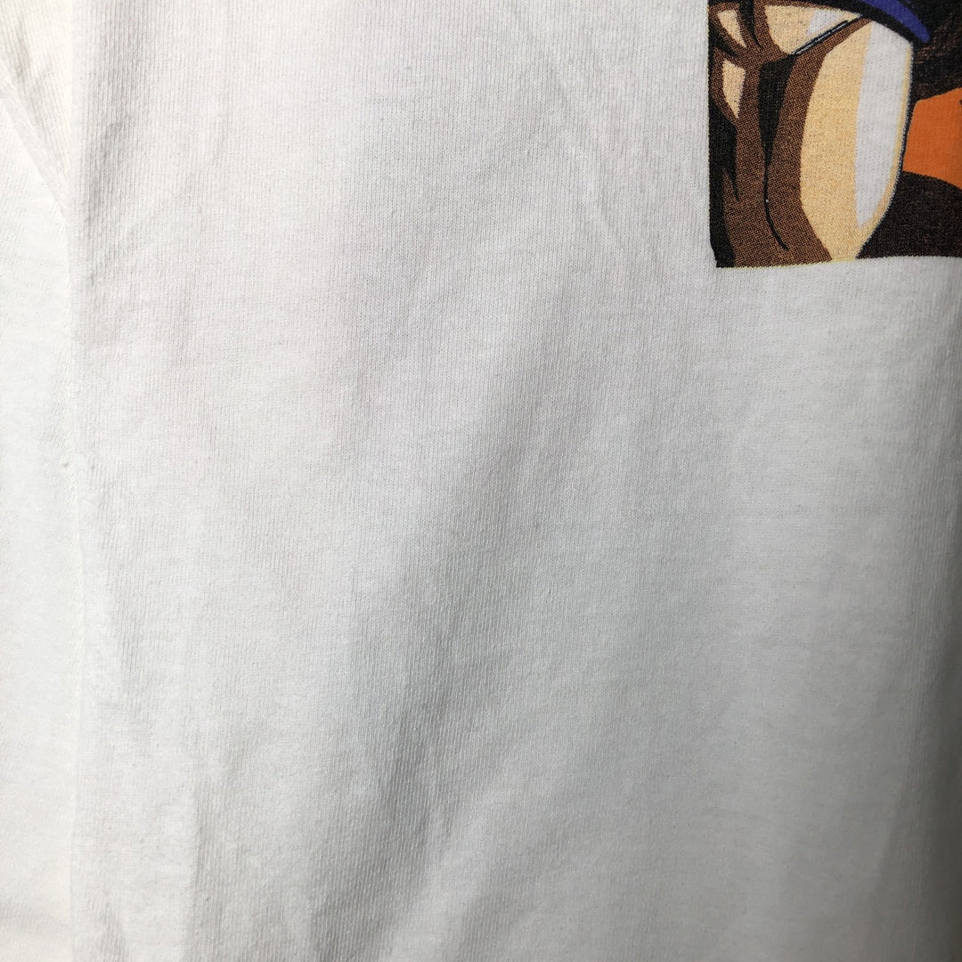 DRAGONBALL Z Dragon Ball Z Anime Character Print Long Sleeve T-Shirt, Men's Size L cotton white type Vintage Second Hand