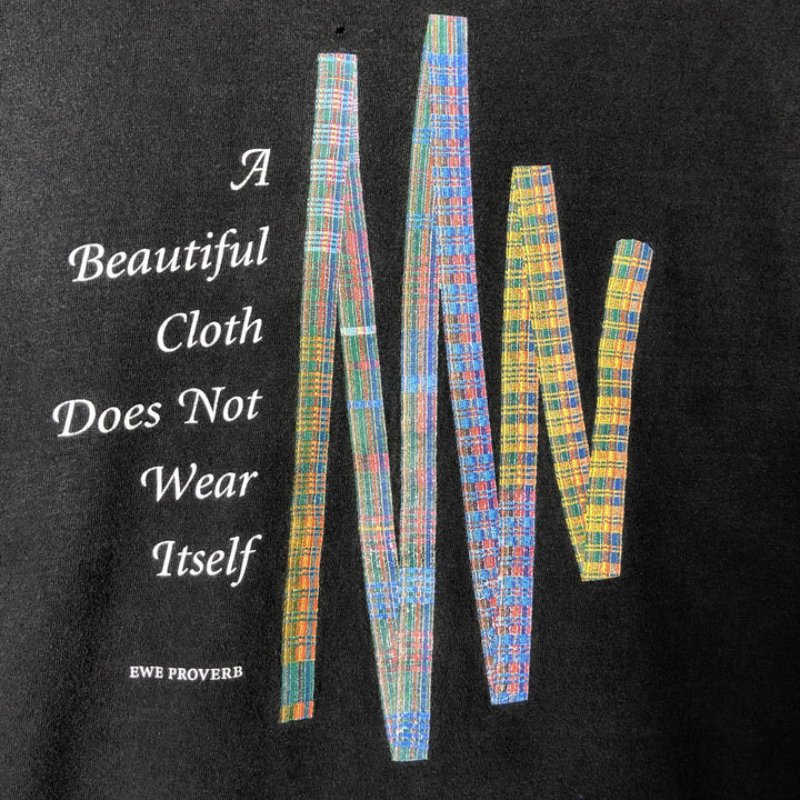 00'S Hanes Long Sleeve T-Shirt, Men's XL cotton black type Vintage Second Hand