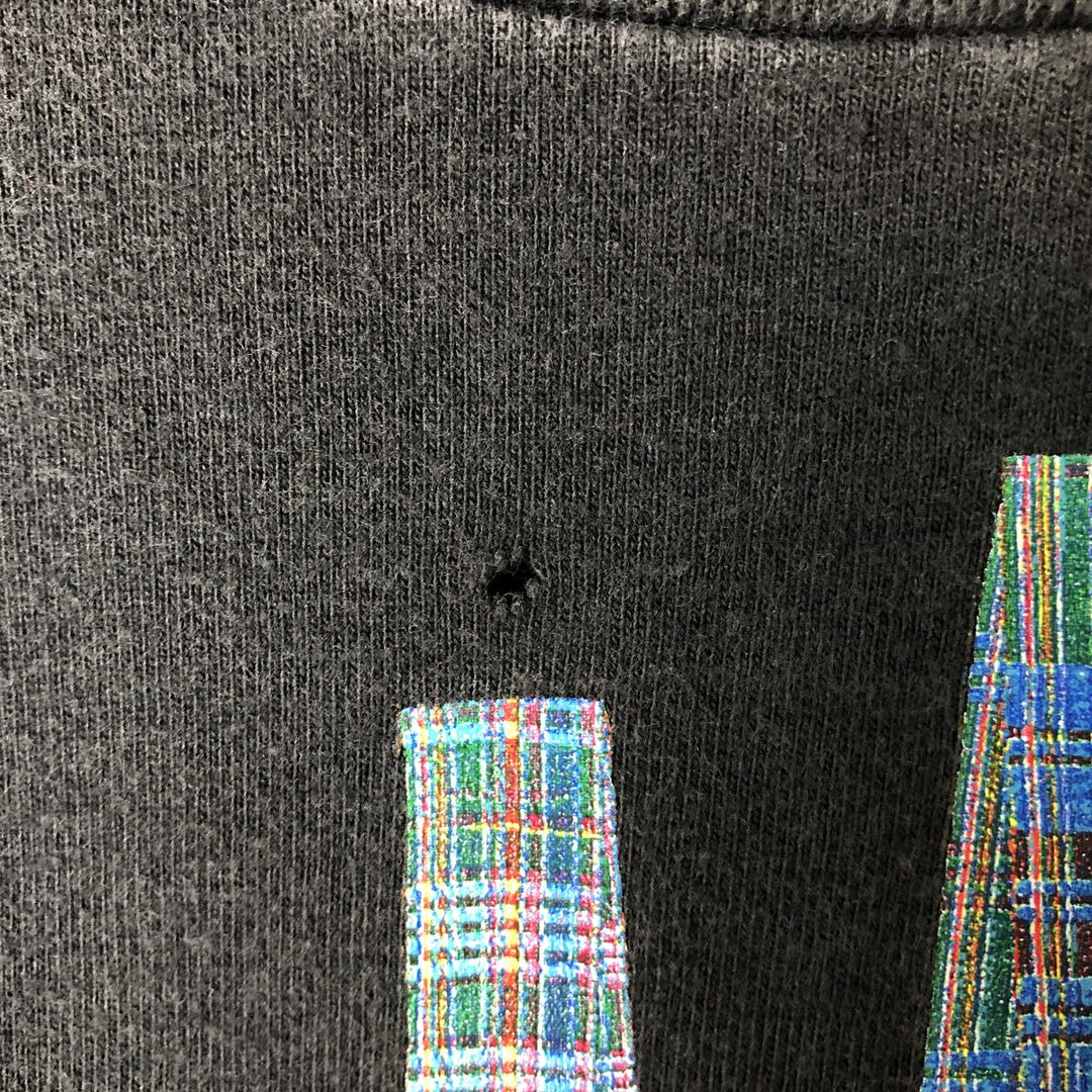 00'S Hanes Long Sleeve T-Shirt, Men's XL cotton black type Vintage Second Hand