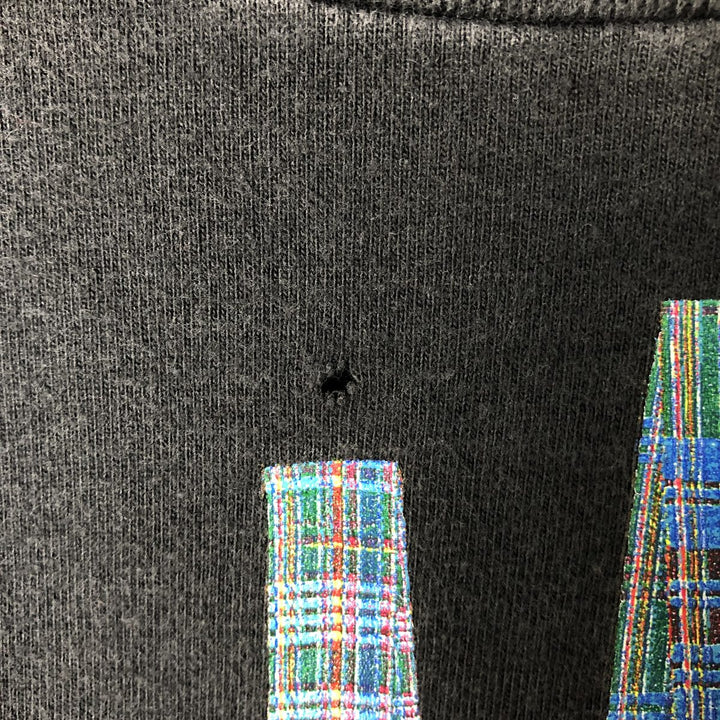 00'S Hanes Long Sleeve T-Shirt, Men's XL cotton black type Vintage Second Hand