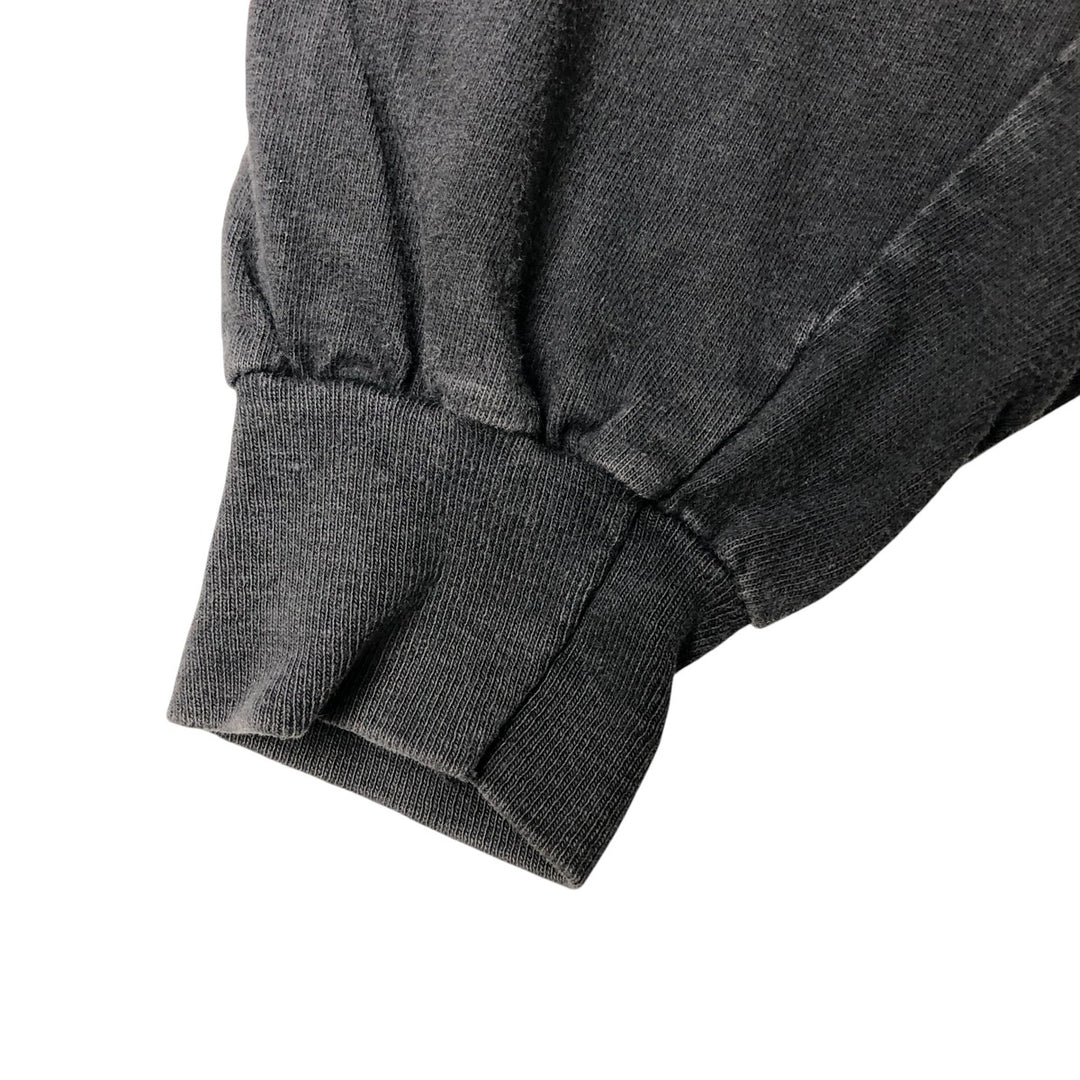 00'S Hanes Long Sleeve T-Shirt, Men's XL cotton black type Vintage Second Hand