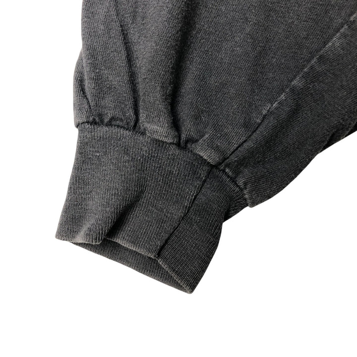 00'S Hanes Long Sleeve T-Shirt, Men's XL cotton black type Vintage Second Hand