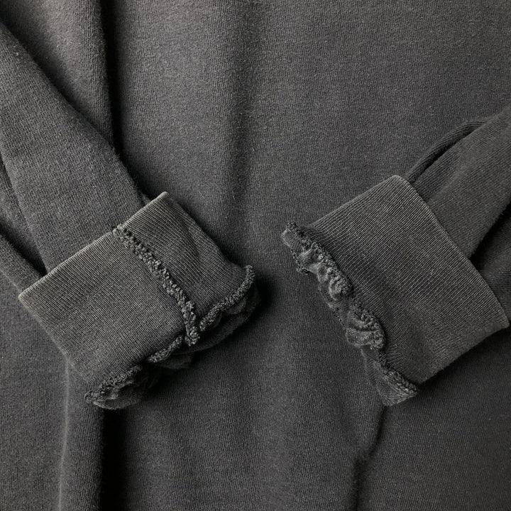 00'S Hanes Long Sleeve T-Shirt, Men's XL cotton black type Vintage Second Hand