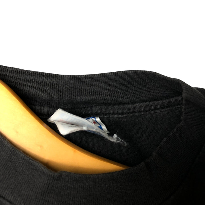 00'S Hanes Long Sleeve T-Shirt, Men's XL cotton black type Vintage Second Hand