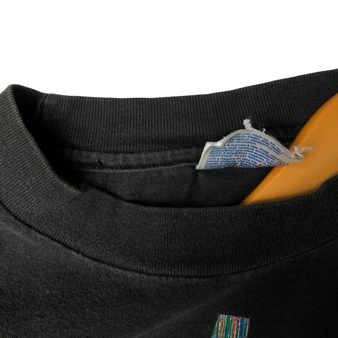 00'S Hanes Long Sleeve T-Shirt, Men's XL cotton black type Vintage Second Hand