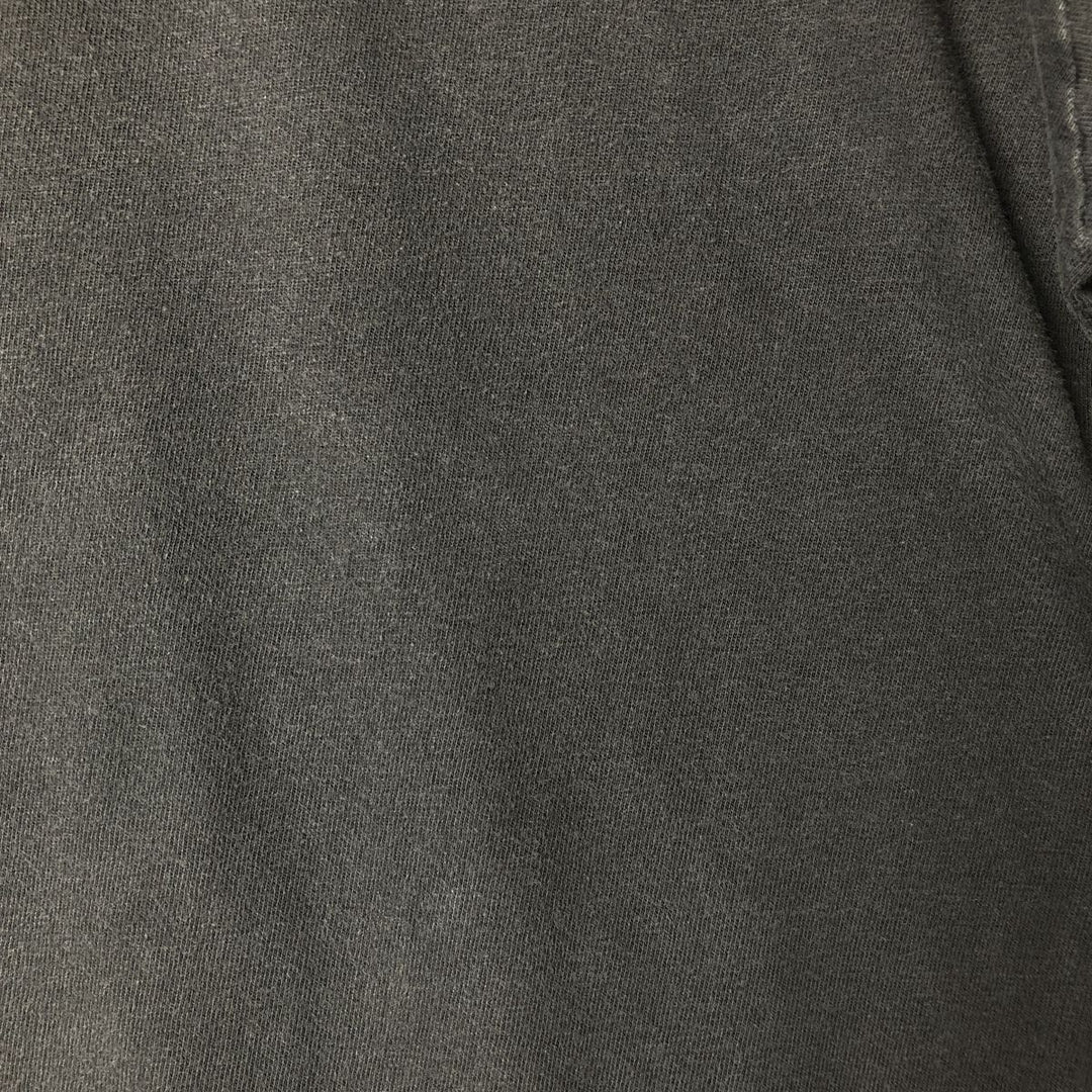 Vintage 1980'S Hanes long-sleeved T-shirt, made in the USA, size L, men's cotton Charcoal Vintage Second Hand
