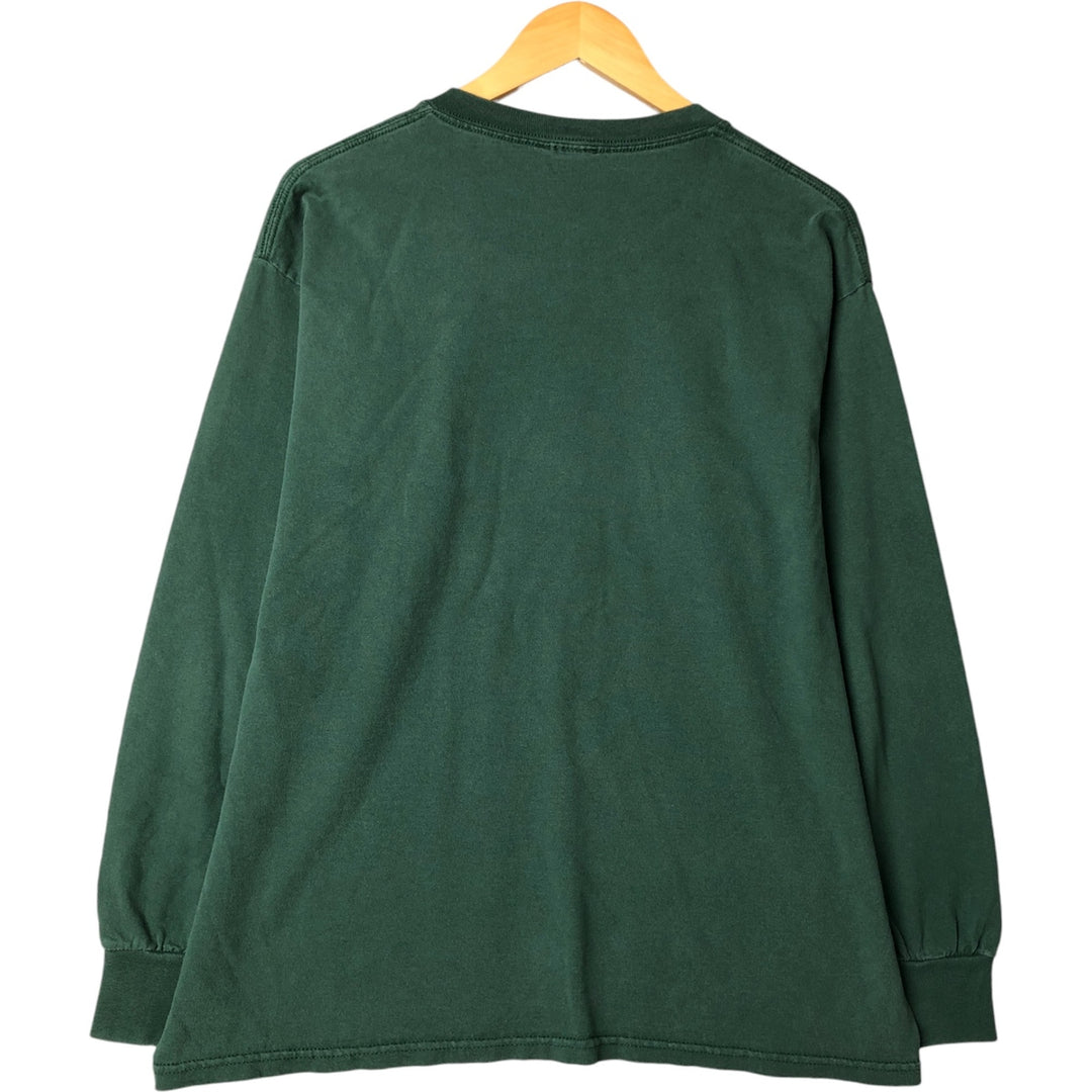 2000'S NFL GREEN BAY PACKERS Long Sleeve T-Shirt, Men's Size L unclear Green type dark green Vintage Second Hand