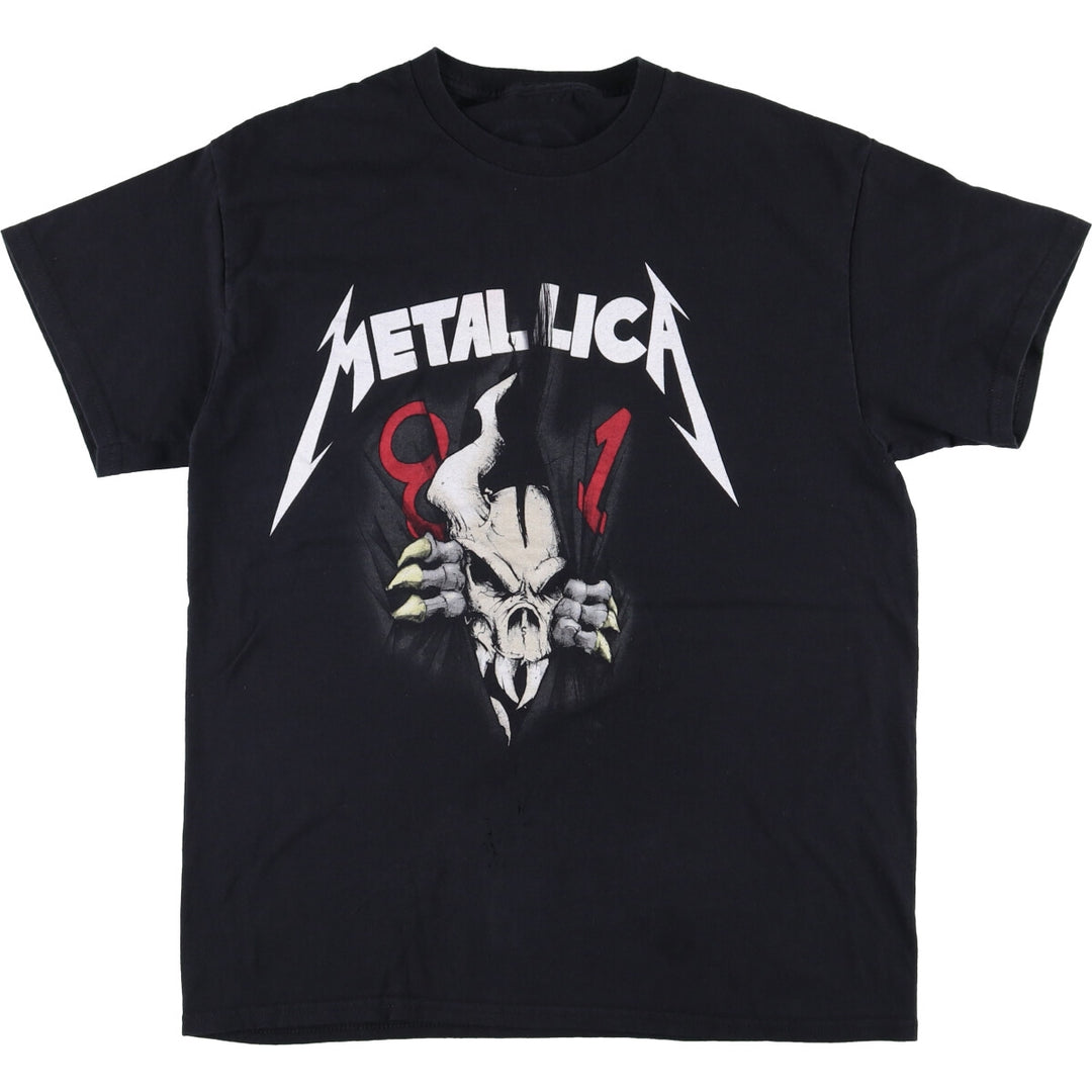 Metallica Band T-shirt, Band T, Men's M size cotton black type Vintage Second Hand