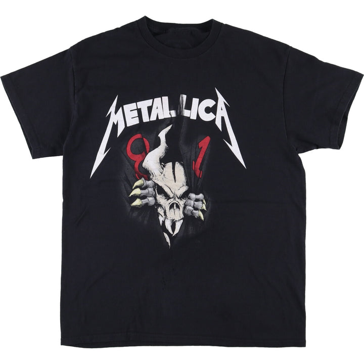 Metallica Band T-shirt, Band T, Men's M size cotton black type Vintage Second Hand