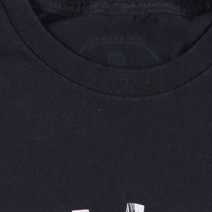 Metallica Band T-shirt, Band T, Men's M size cotton black type Vintage Second Hand