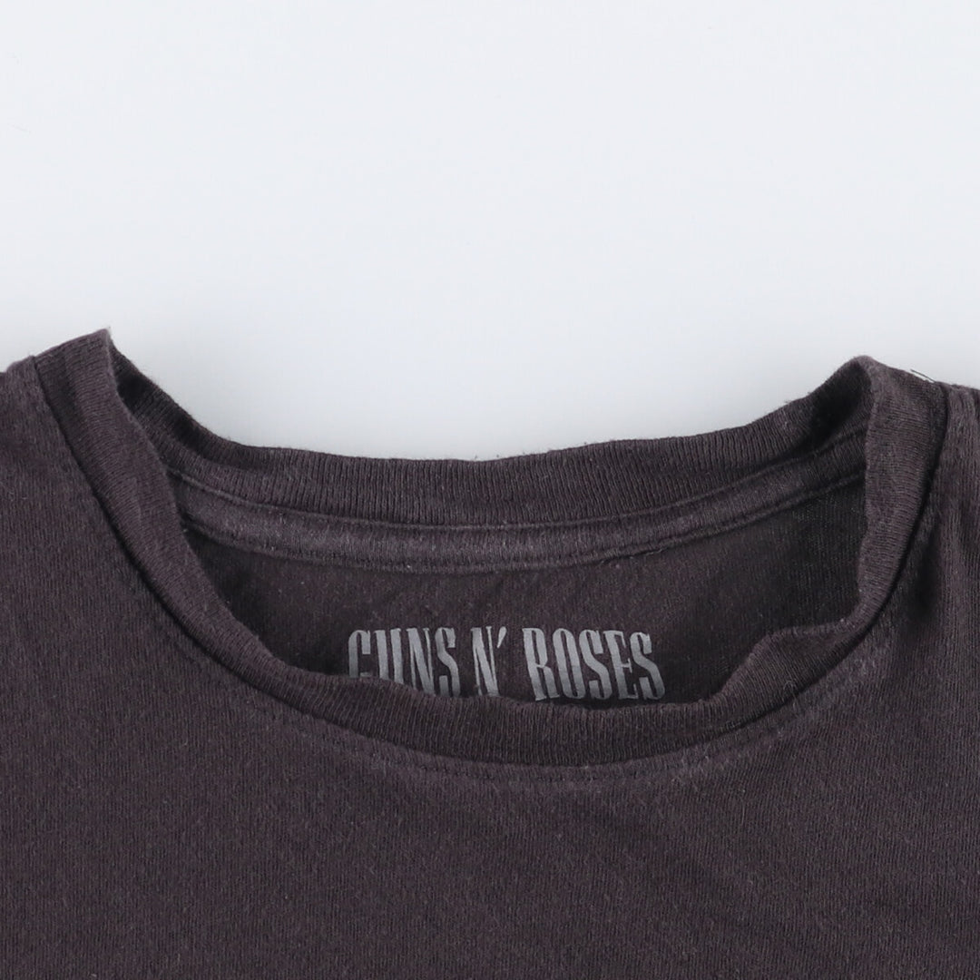 Guns N' Roses Band T-shirt, Men's M size cotton black type Vintage Second Hand