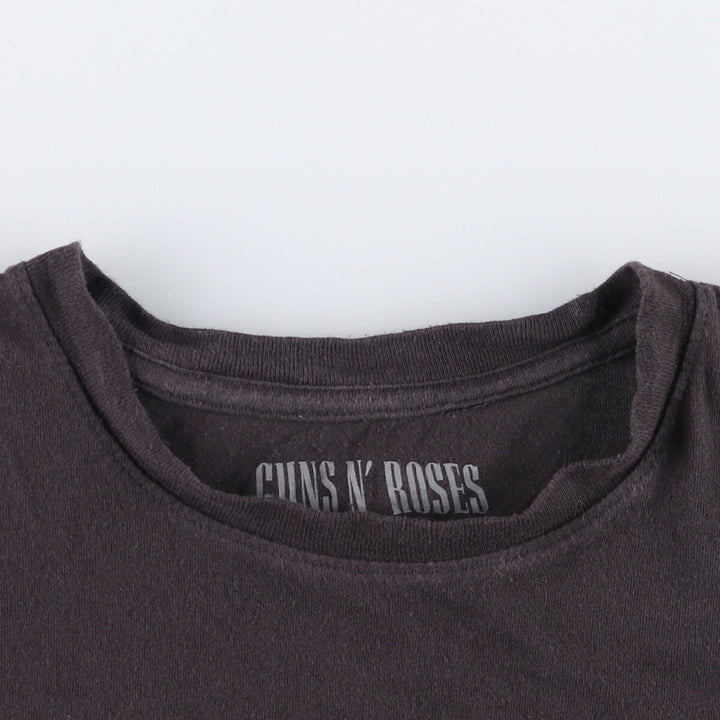 Guns N' Roses Band T-shirt, Men's M size cotton black type Vintage Second Hand