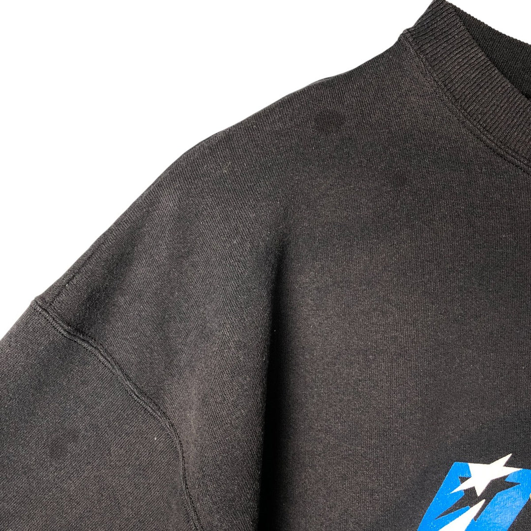 Vintage 90'S Hanes ACTIVEWEAR printed sweatshirt, men's size XXL cotton black type Vintage Second Hand