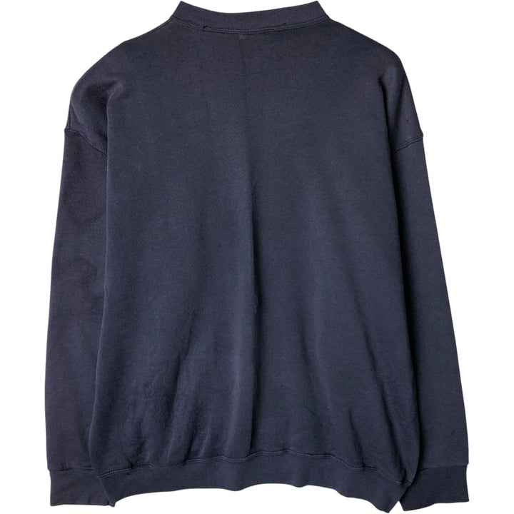 Mock neck sweatshirt, men's size M unclear navy blue type Vintage Second Hand
