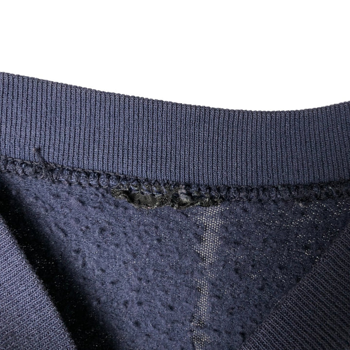 Mock neck sweatshirt, men's size M unclear navy blue type Vintage Second Hand