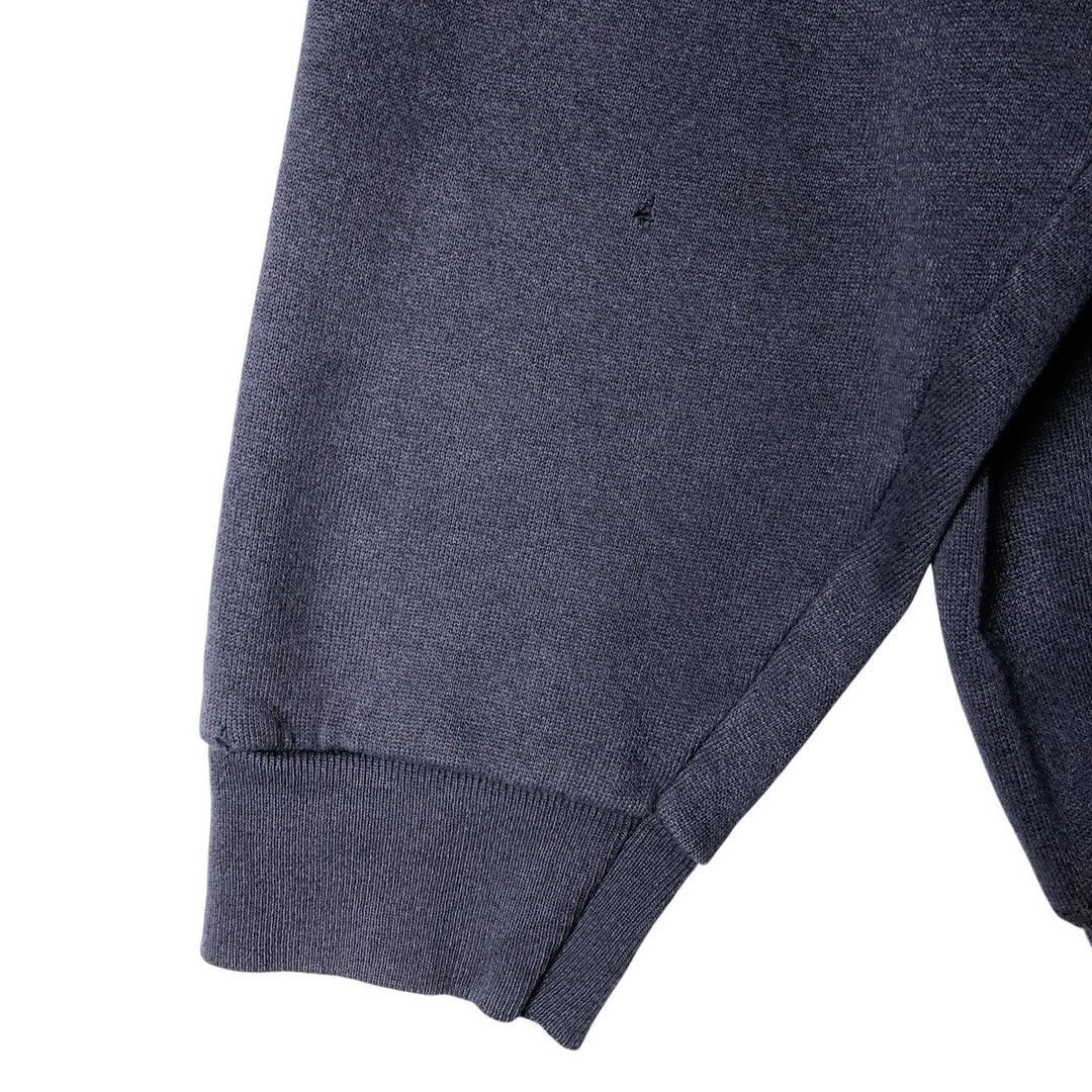 Mock neck sweatshirt, men's size M unclear navy blue type Vintage Second Hand