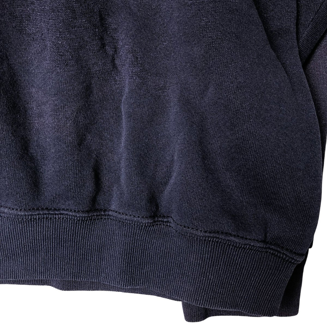Mock neck sweatshirt, men's size M unclear navy blue type Vintage Second Hand