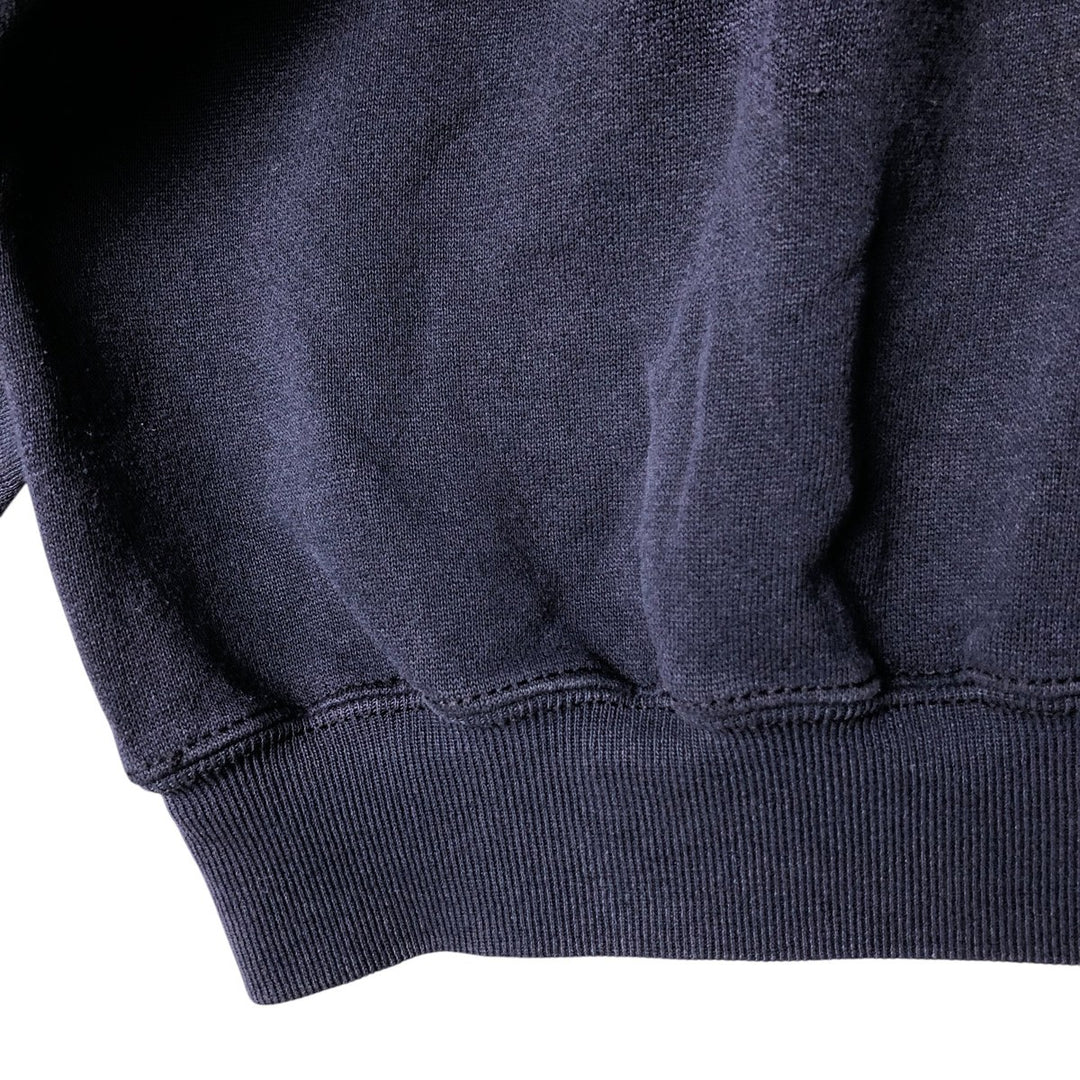 Mock neck sweatshirt, men's size M unclear navy blue type Vintage Second Hand